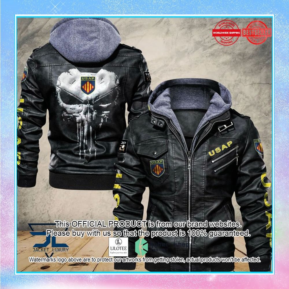 usa perpignan punisher skull leather jacket 1 843