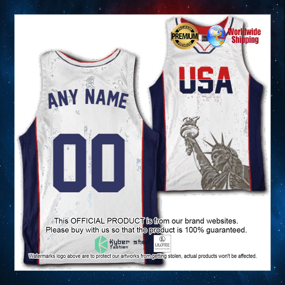 usa statue of liberty personalized basketball jersey 1 373