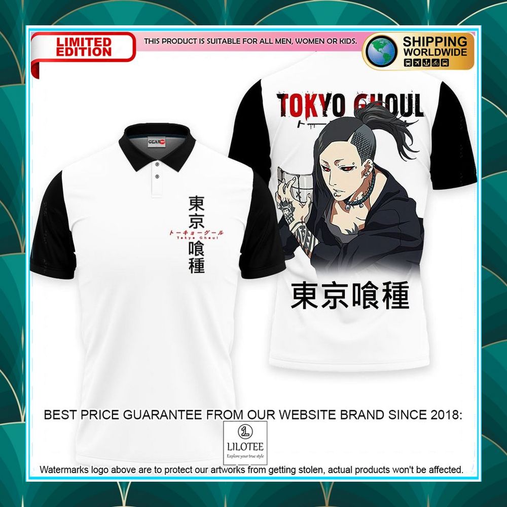 uta tokyo ghoul anime polo shirt 1 982