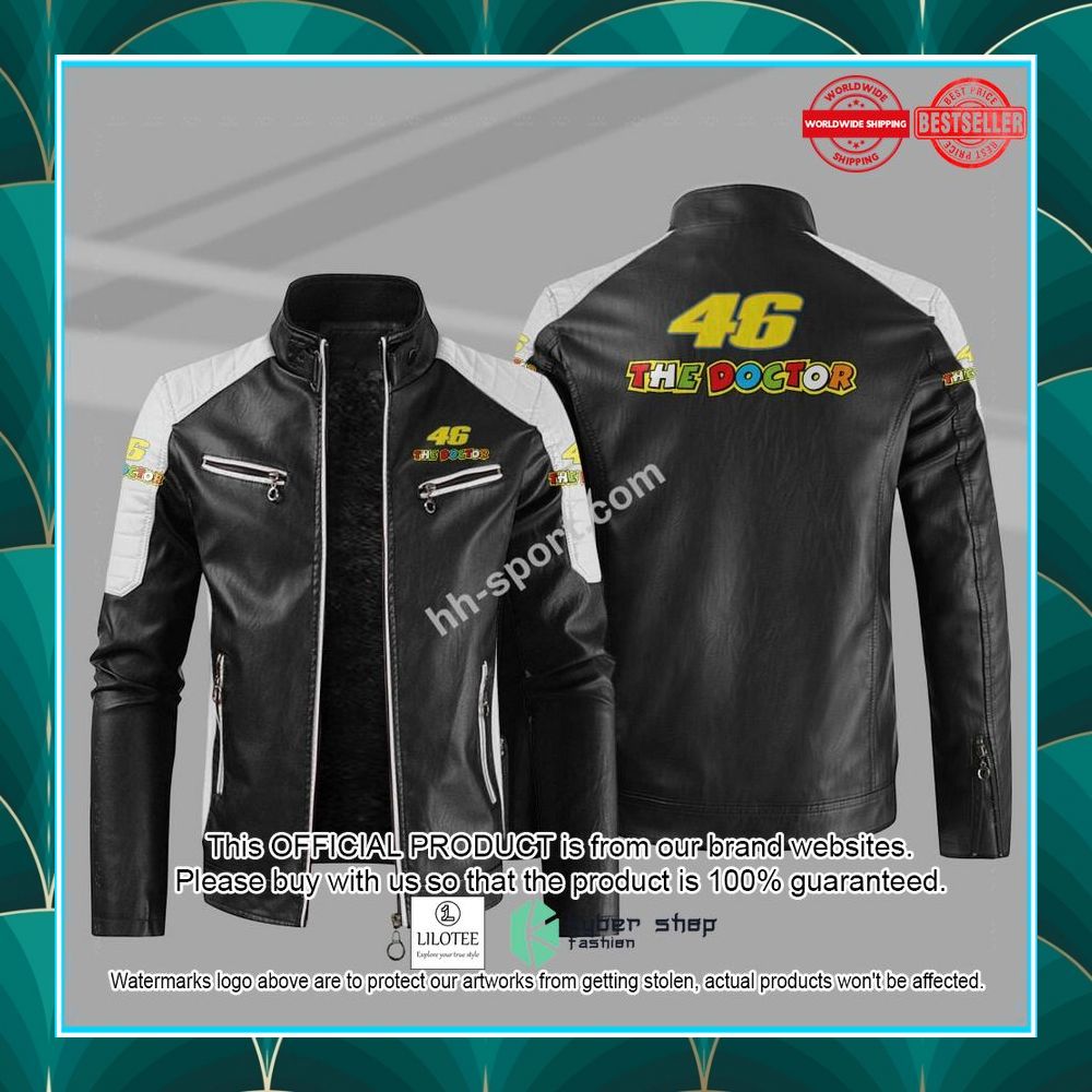 valentino rossi the doctor 46 motogp motor leather jacket 1 525