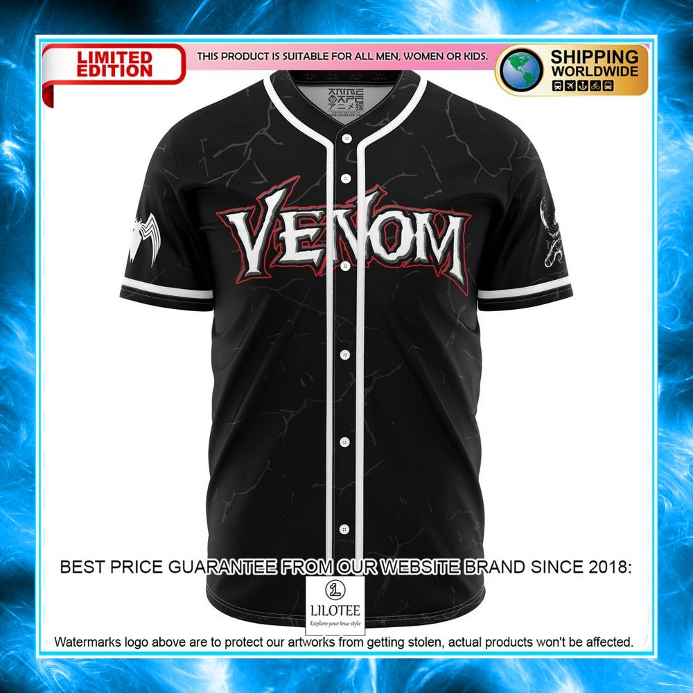 Venom Marvel Baseball Jersey - LIMITED EDITION 4 venom marvel baseball jersey 1 527