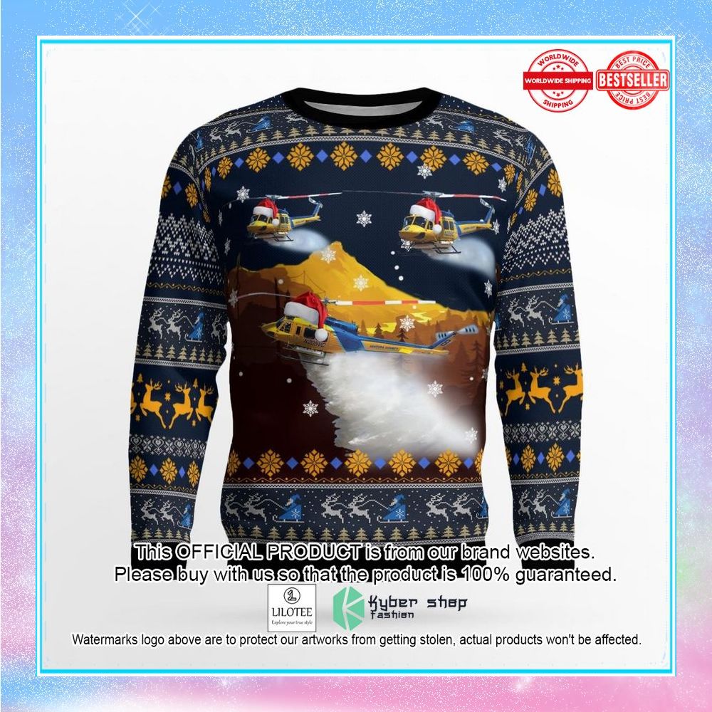 ventura county sheriff fire support bell 205a 1 christmas sweater 2 182