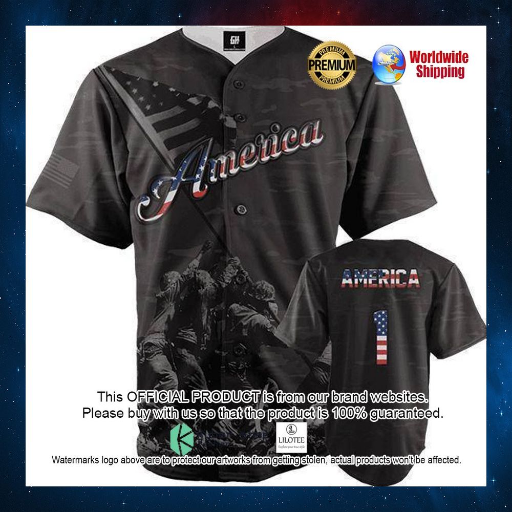 veteran american flag black baseball jersey 1 103