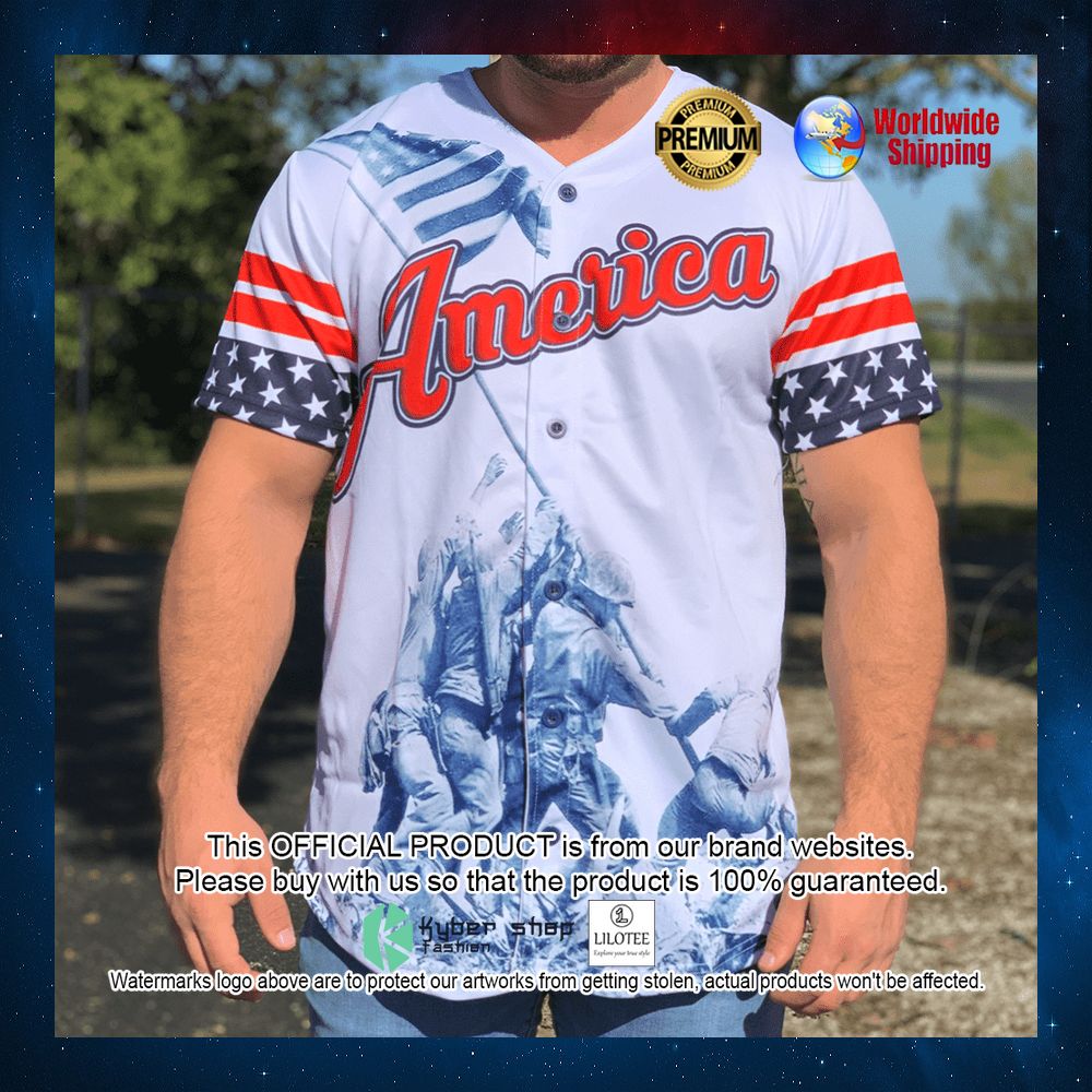 veteran american flag white baseball jersey 2 147