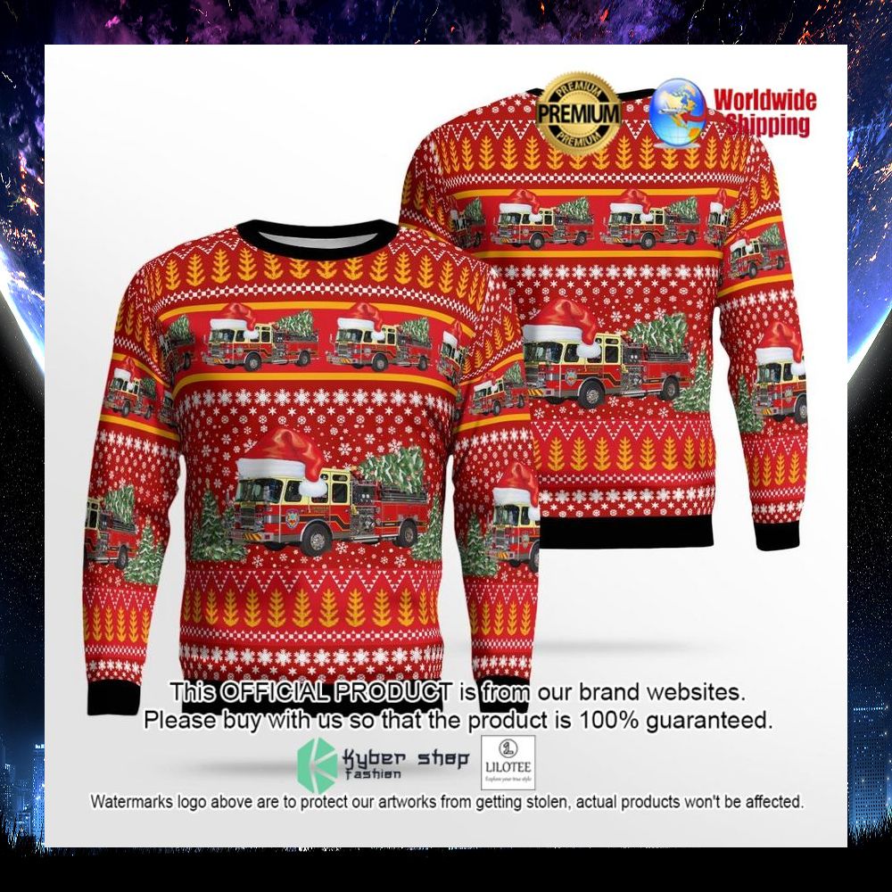 vigilant hose company 1 santa hat ugly sweater 1 245