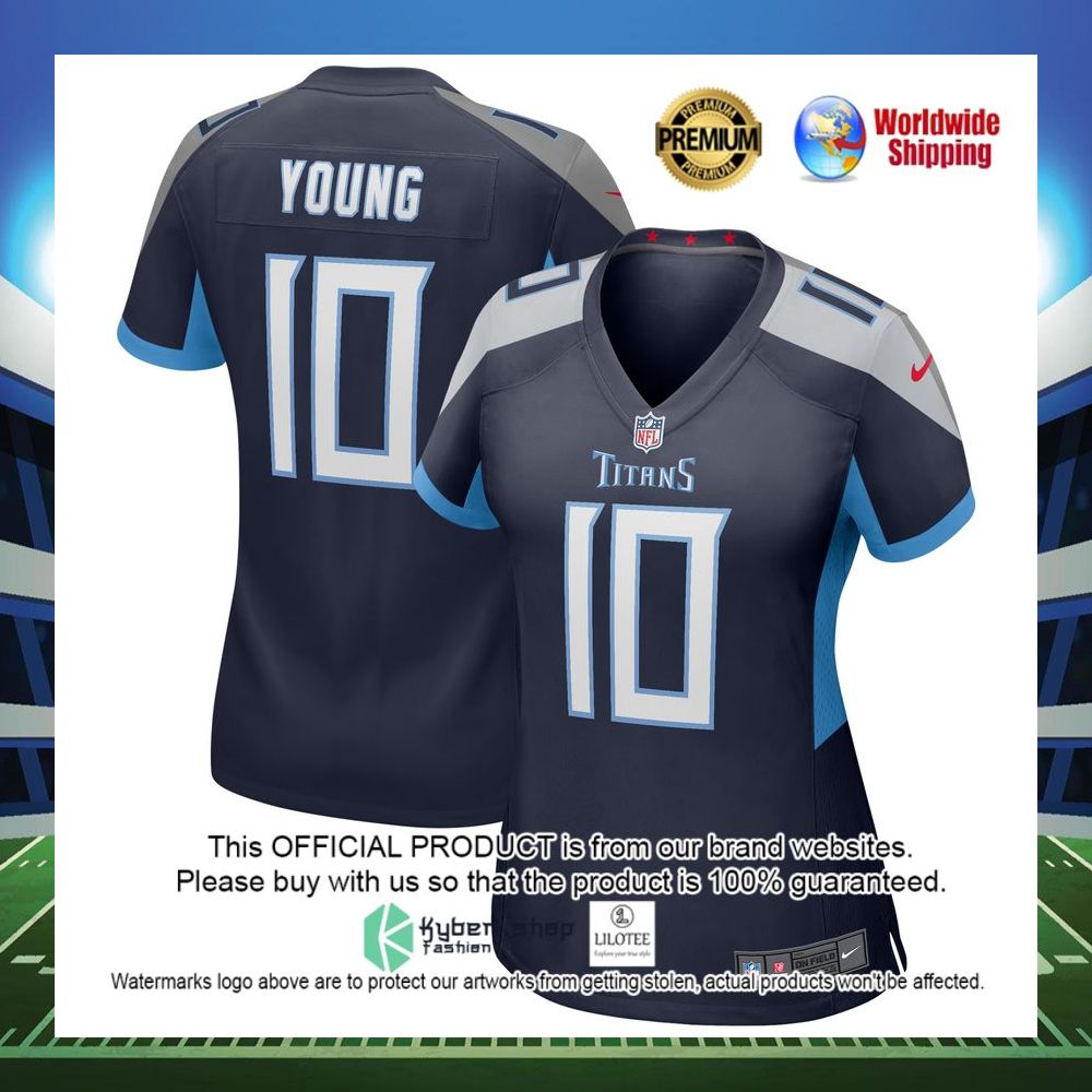 vince young tennessee titans nike womens game retired player navy football jersey 1 119