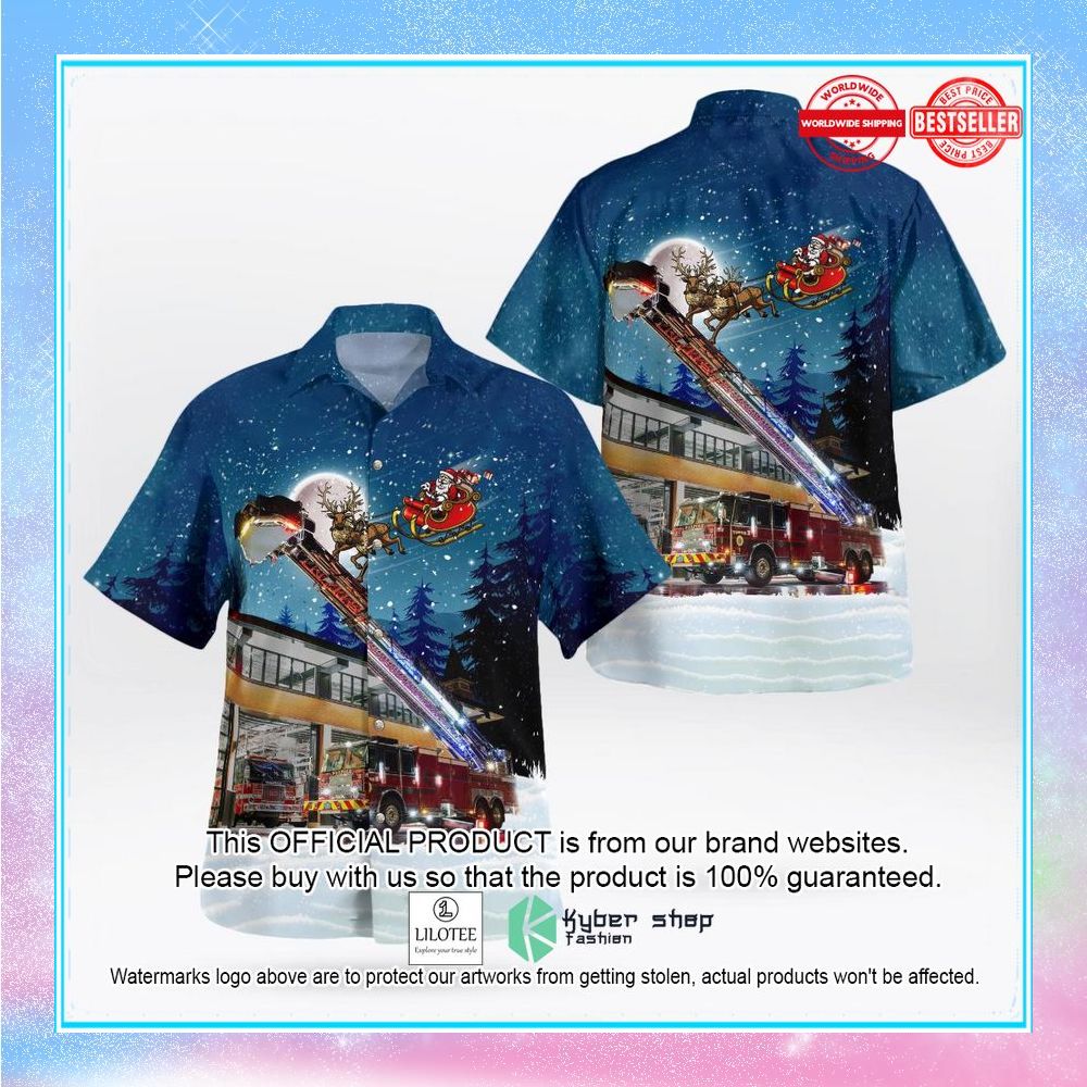 walpole massachusetts walpole fire department christmas hawaiian shirt 1 334