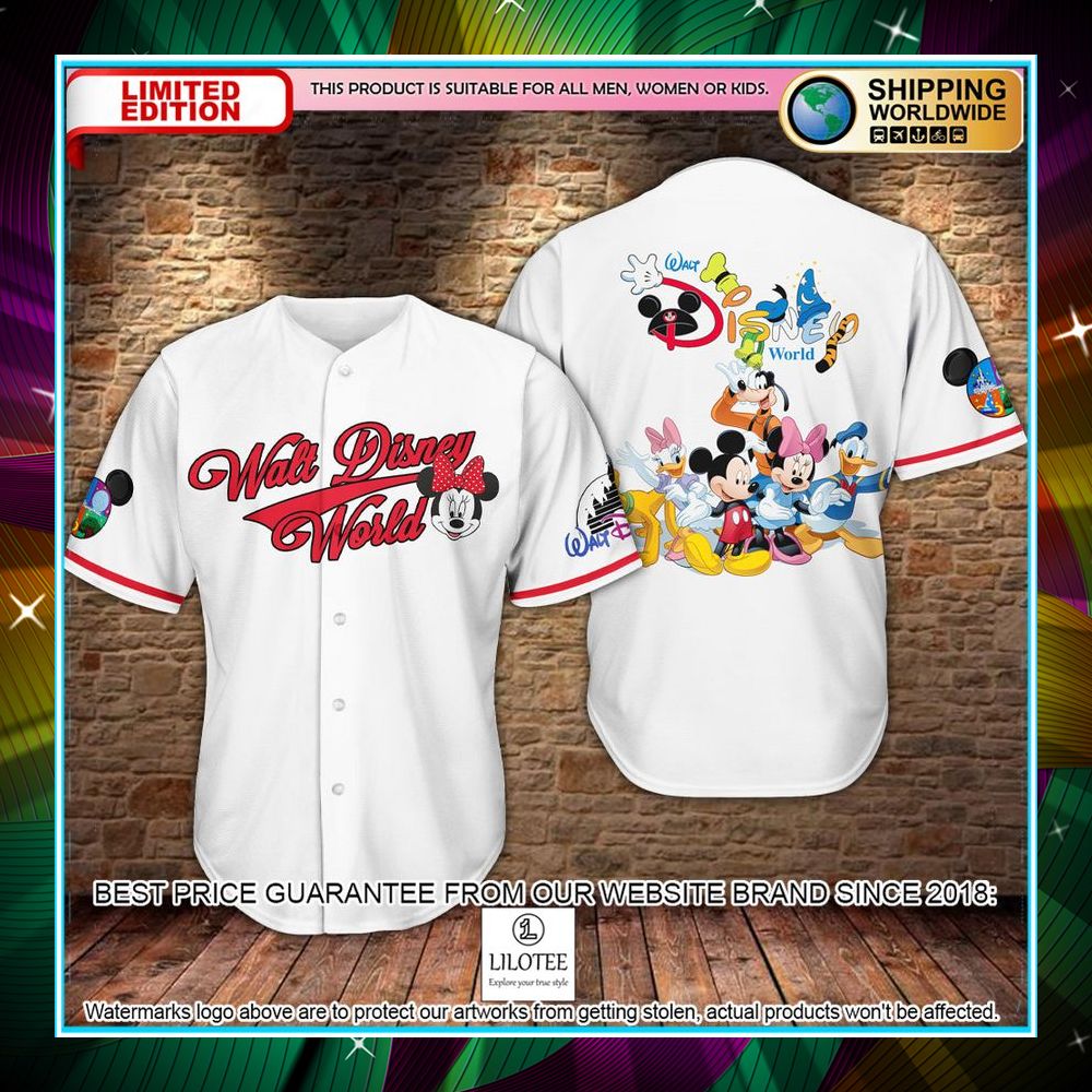 walt disney world mickey mouse baseball jersey 1 754