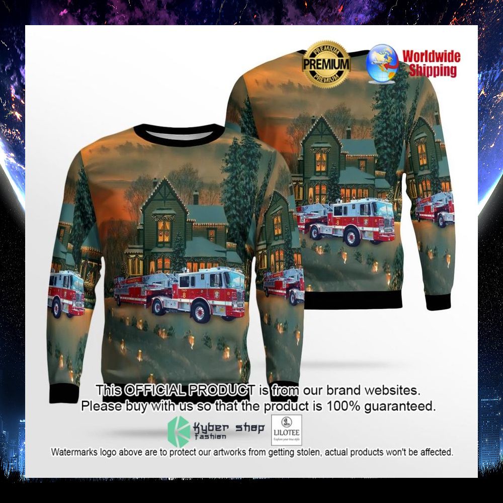 washington dc fire and ems christmas ugly sweater 1 490