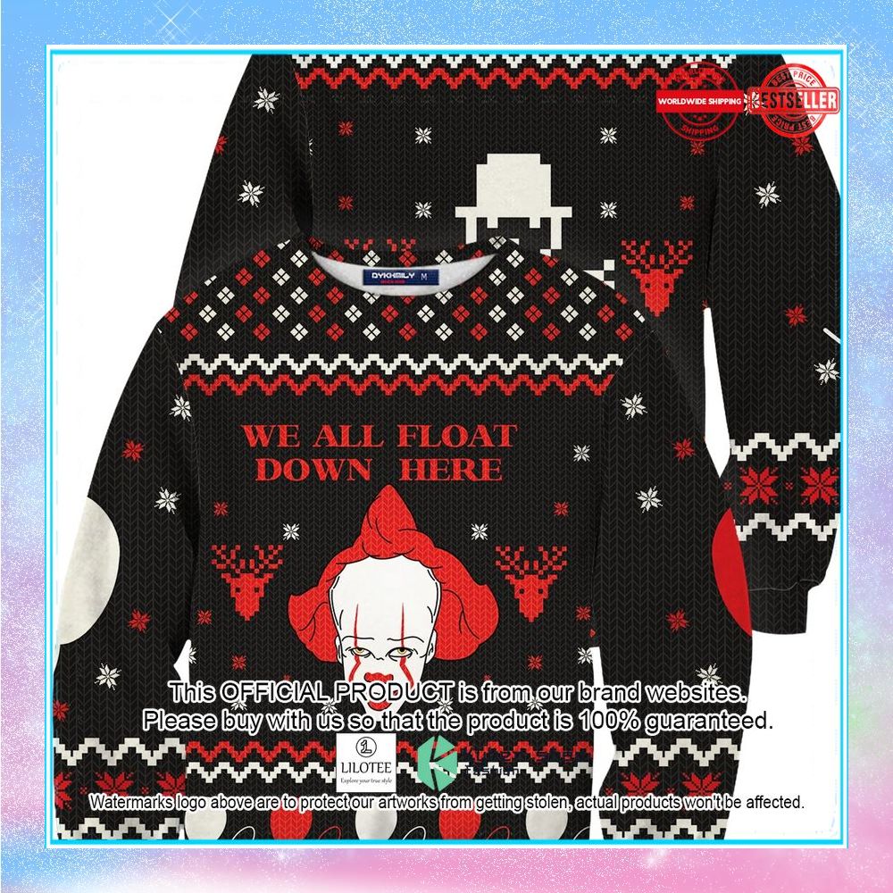 we all float ugly sweater 1 734