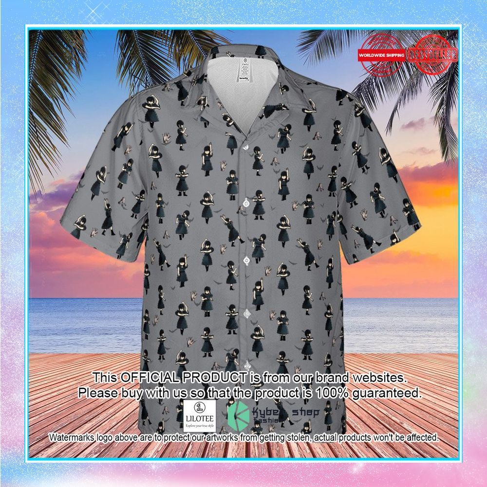 wednesday dance pattern hawaiian shirt 2 92
