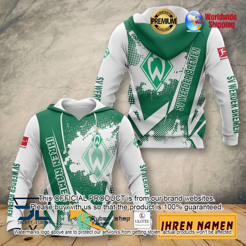 werder bremen custom name 3d hoodie shirt 1 385