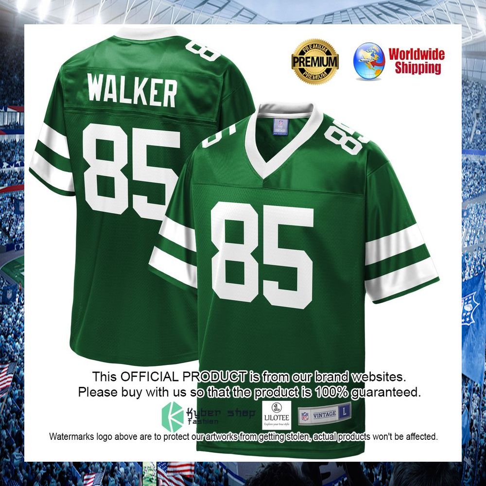 wesley walker new york jets nfl pro line retired green football jersey 1 325
