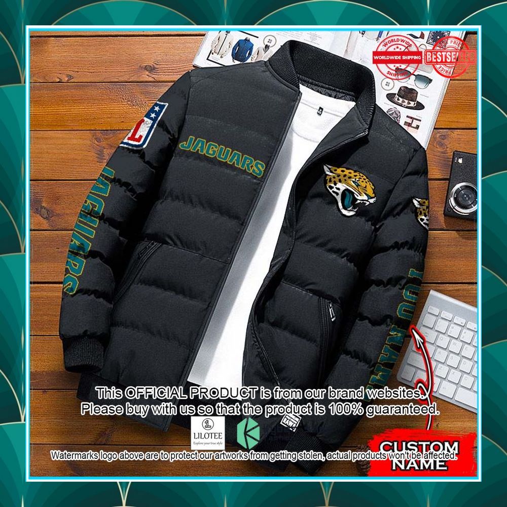 nfl jacksonville jaguars custom name puffer down jacket 1 470