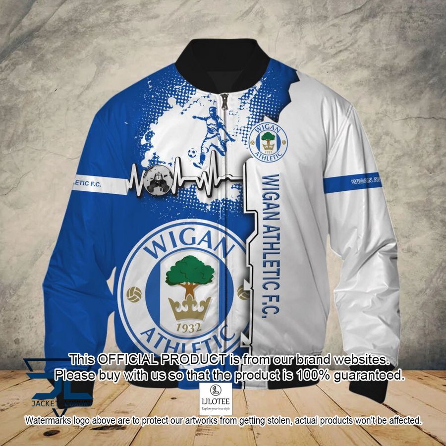 wigan athletic bomber jacket polo shirt 1 962