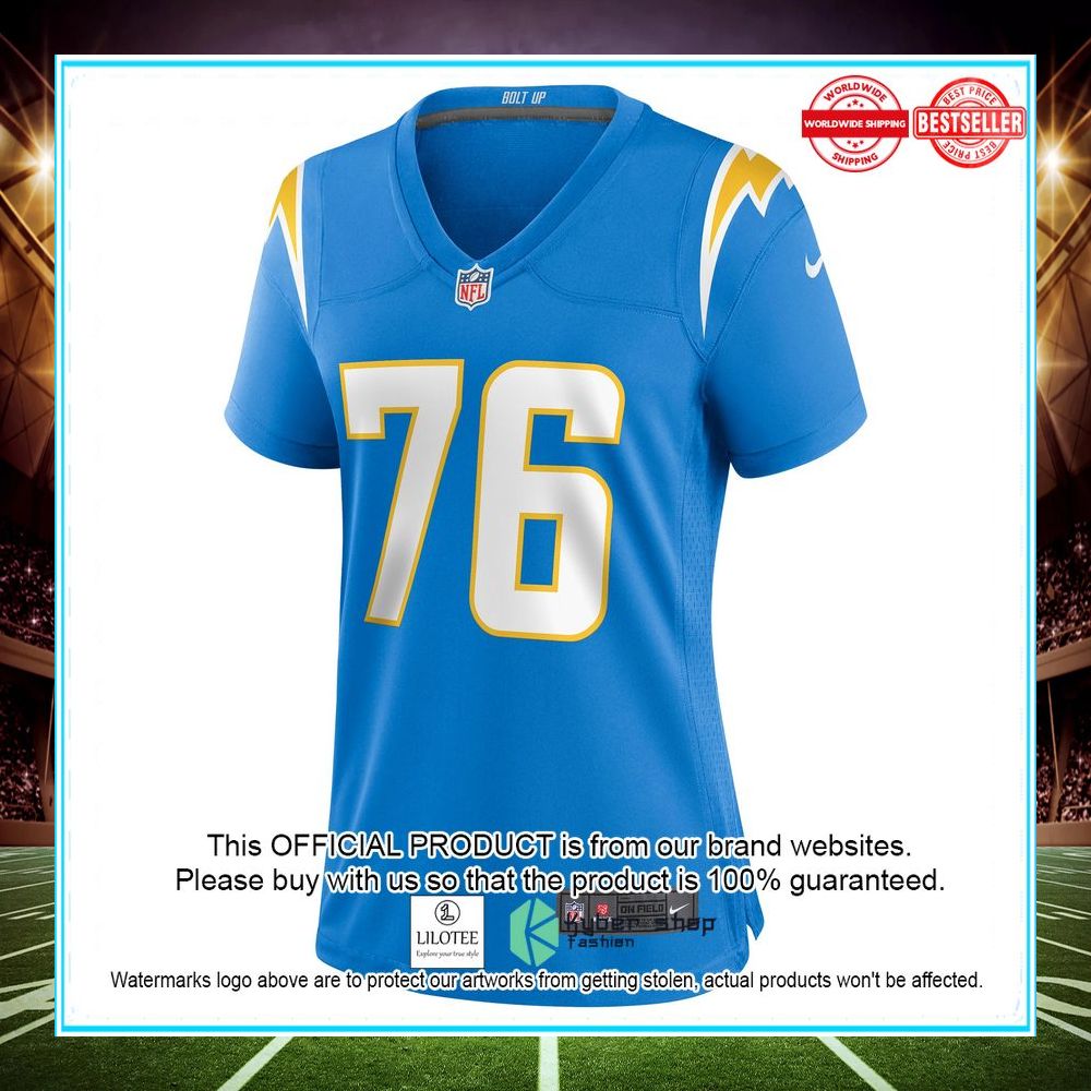 will clapp los angeles chargers powder blue football jersey 2 396