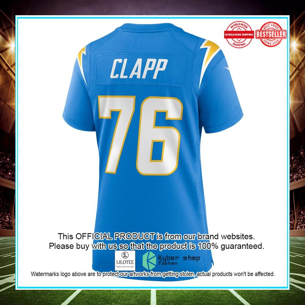 Will Clapp Los Angeles Chargers Powder Blue Football Jersey - LIMITED EDITION 3 will clapp los angeles chargers powder blue football jersey 3 645
