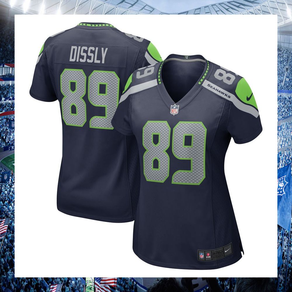 will dissly seattle seahawks nike womens college navy football jersey 1 13