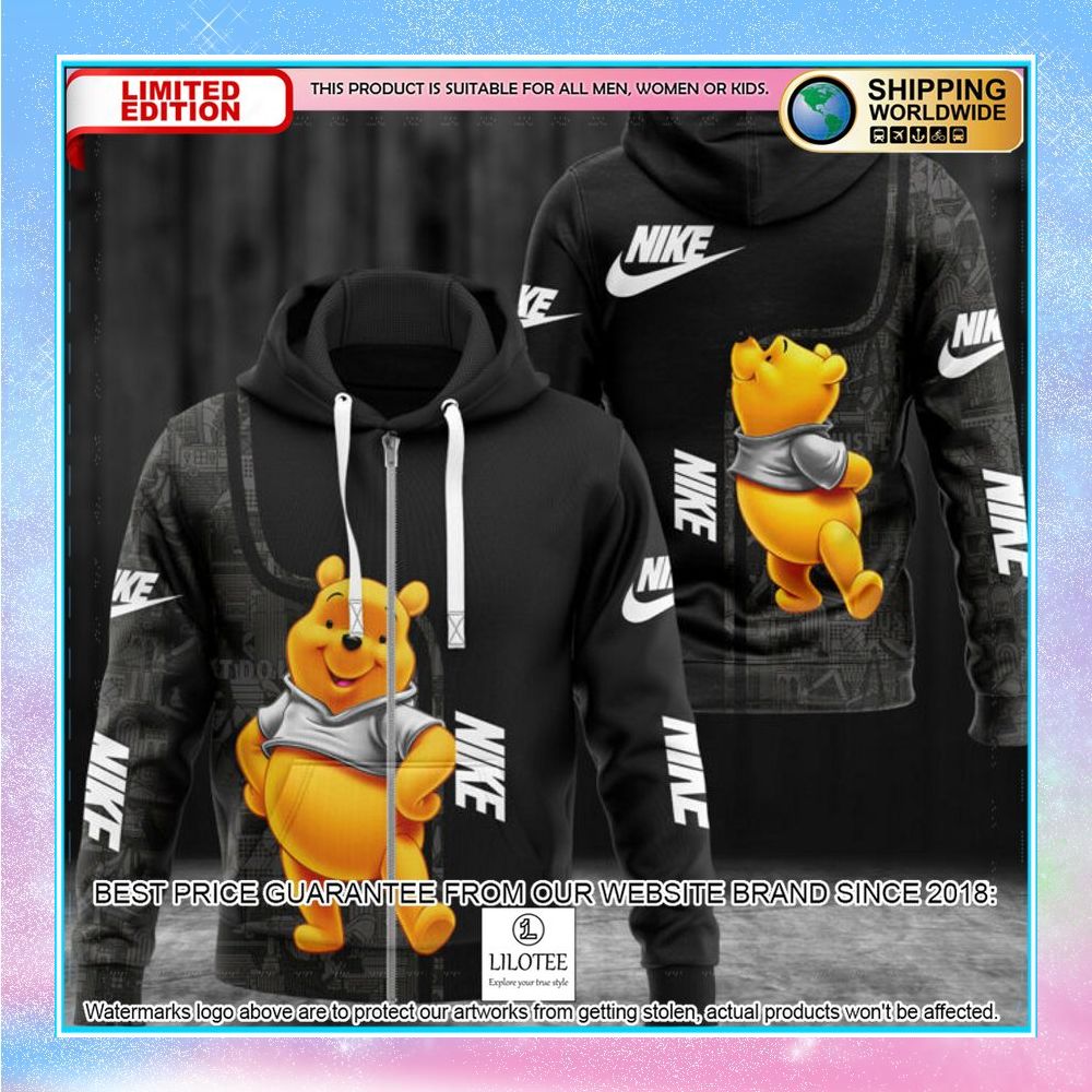 Winnie-the-Pooh Nike Zip Hoodie - LIMITED EDITION 3 winnie the pooh nike zip hoodie 1 272