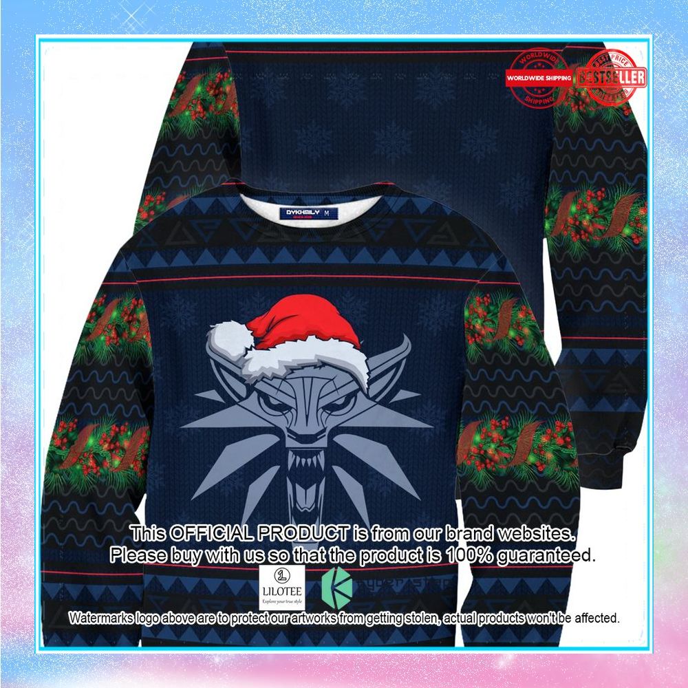 witcher geralt christmas ugly sweater 1 213
