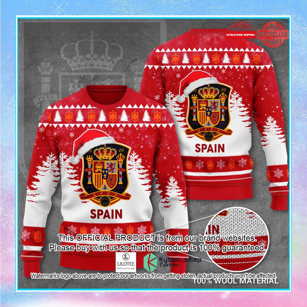 world cup spain national football team sweater 1 635