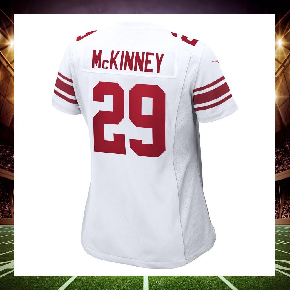 Xavier McKinney New York Giants Away White Football Jersey - LIMITED EDITION 3 xavier mckinney new york giants away white football jersey 3 755