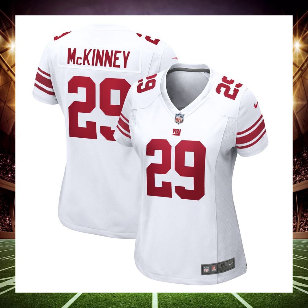 Xavier McKinney New York Giants Away White Football Jersey - LIMITED EDITION 4 xavier mckinney new york giants away white football jersey 4 138
