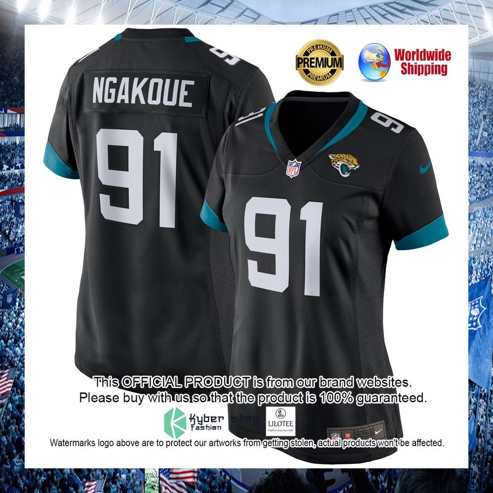 yannick ngakoue jacksonville jaguars nike womens black football jersey 1 301