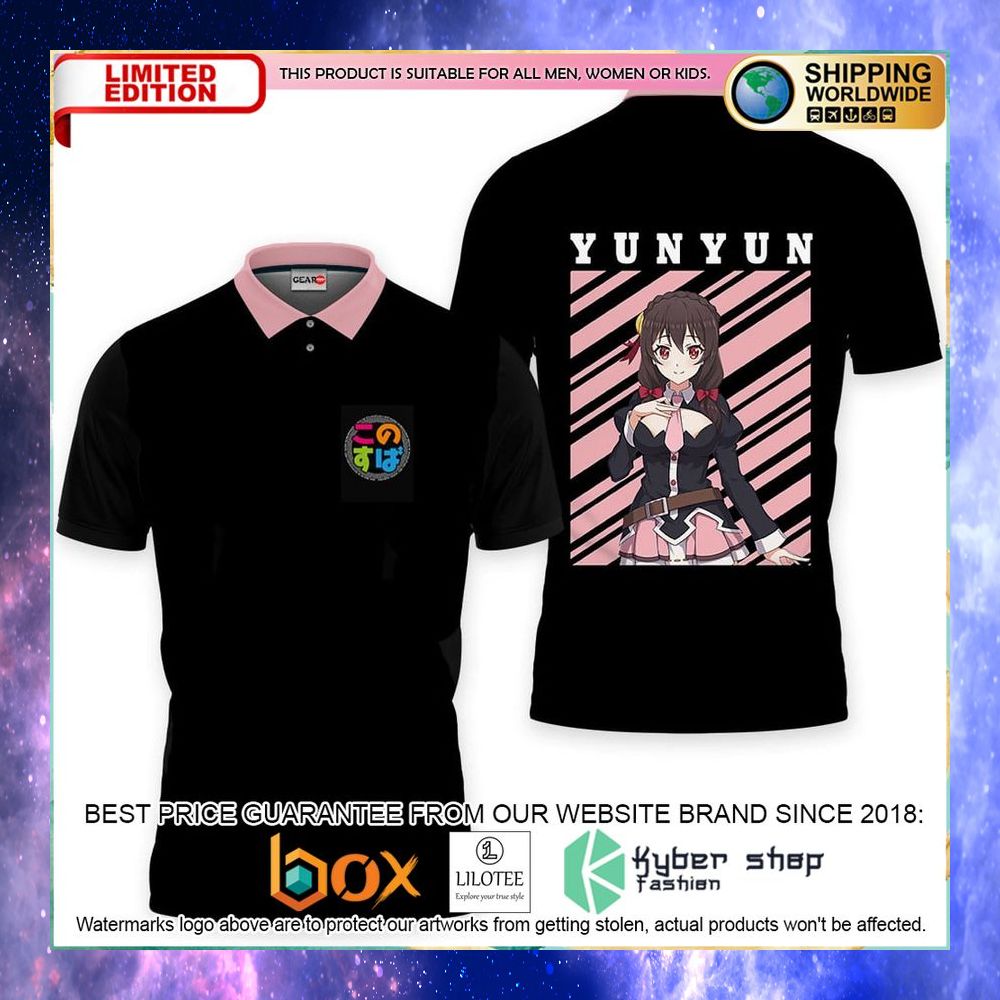 yunyun konosuba anime polo shirt 1 101