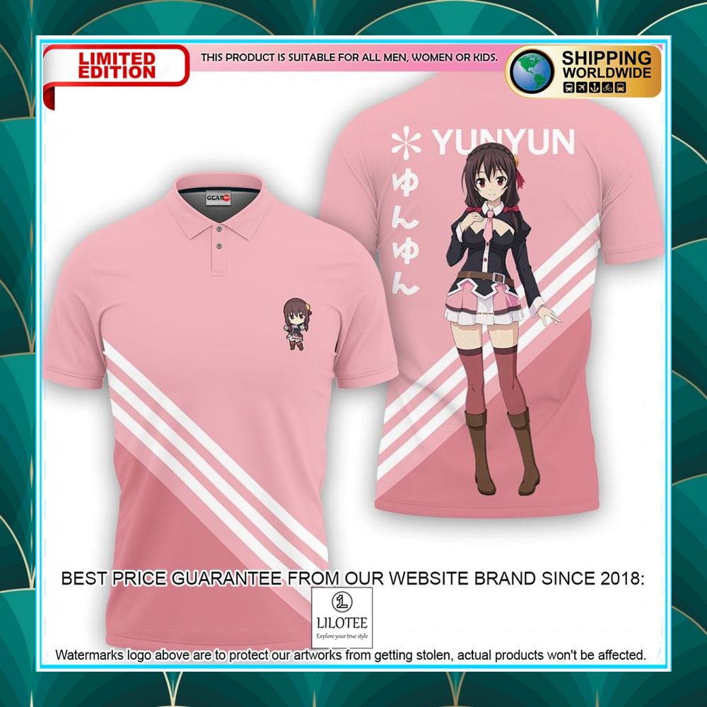 yunyun konosuba anime polo shirt 1 673
