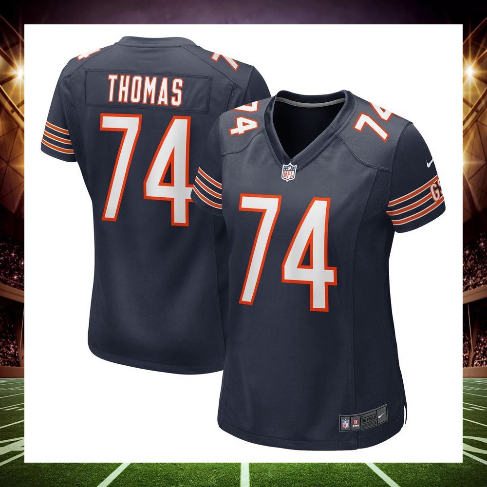 zachary thomas chicago bears navy football jersey 1 640