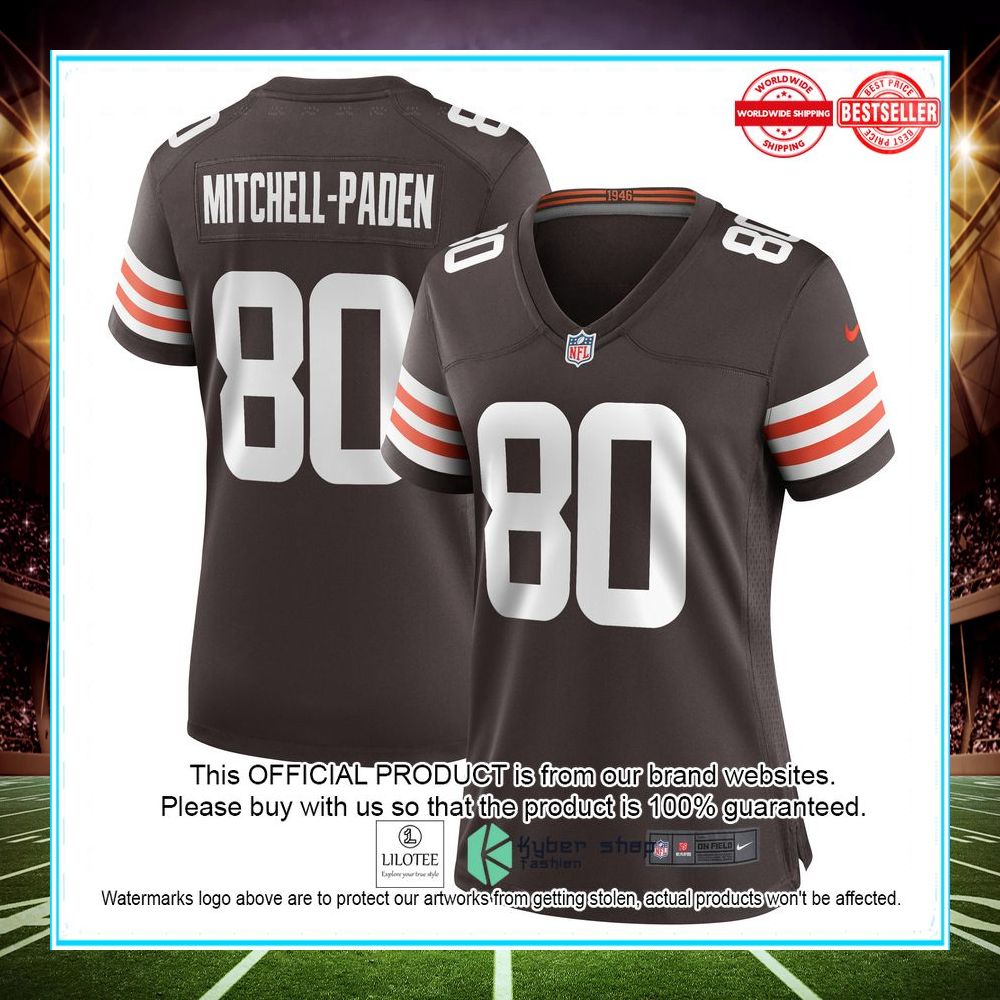 zaire mitchell paden cleveland browns nike womens game player brown football jersey 1 451