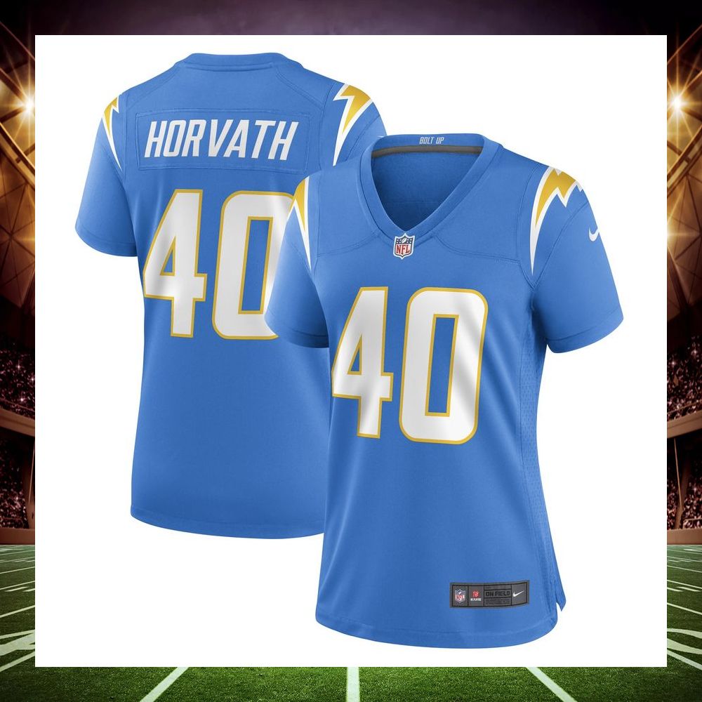 zander horvath los angeles chargers powder blue football jersey 1 455