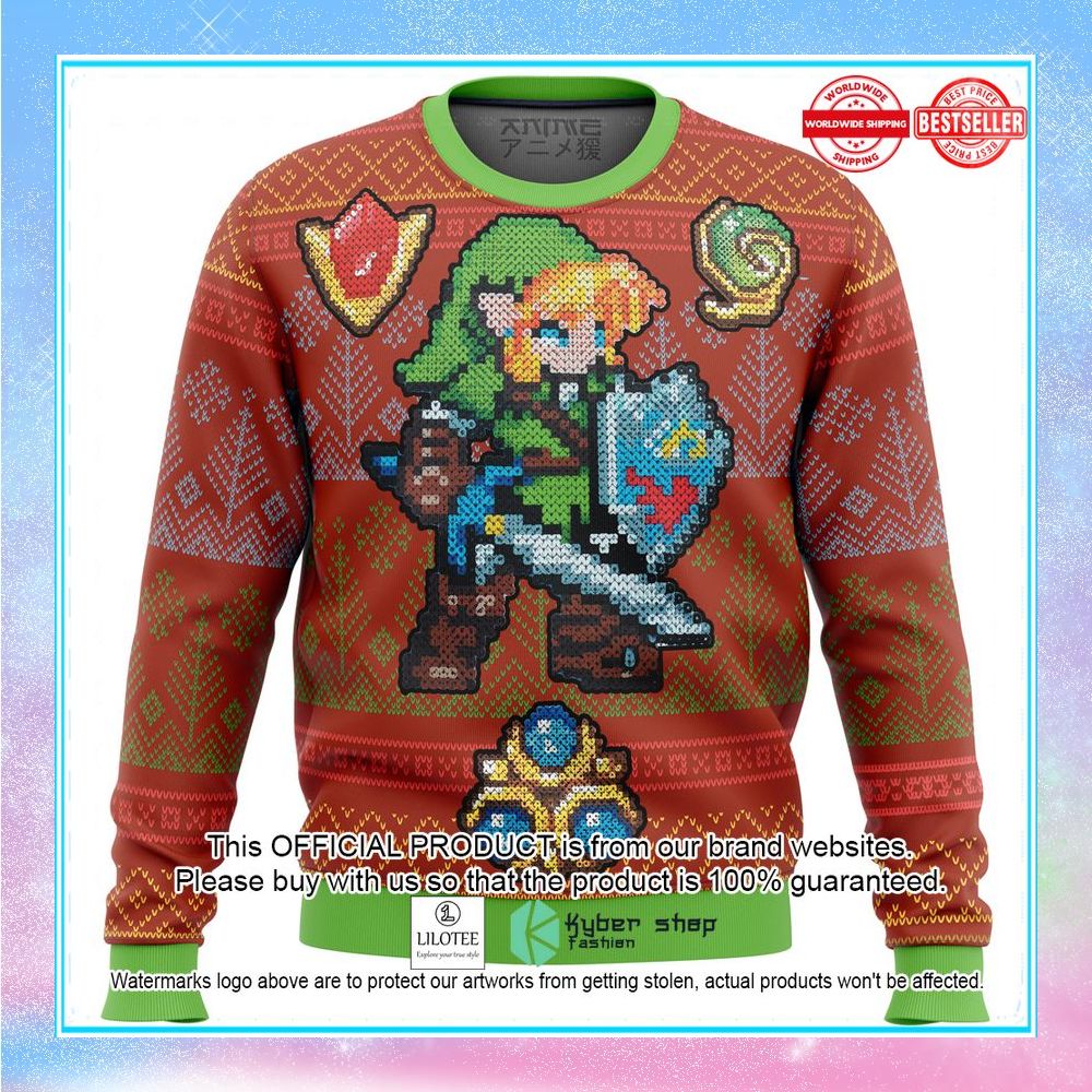 zelda link gems ugly christmas sweater 1 266