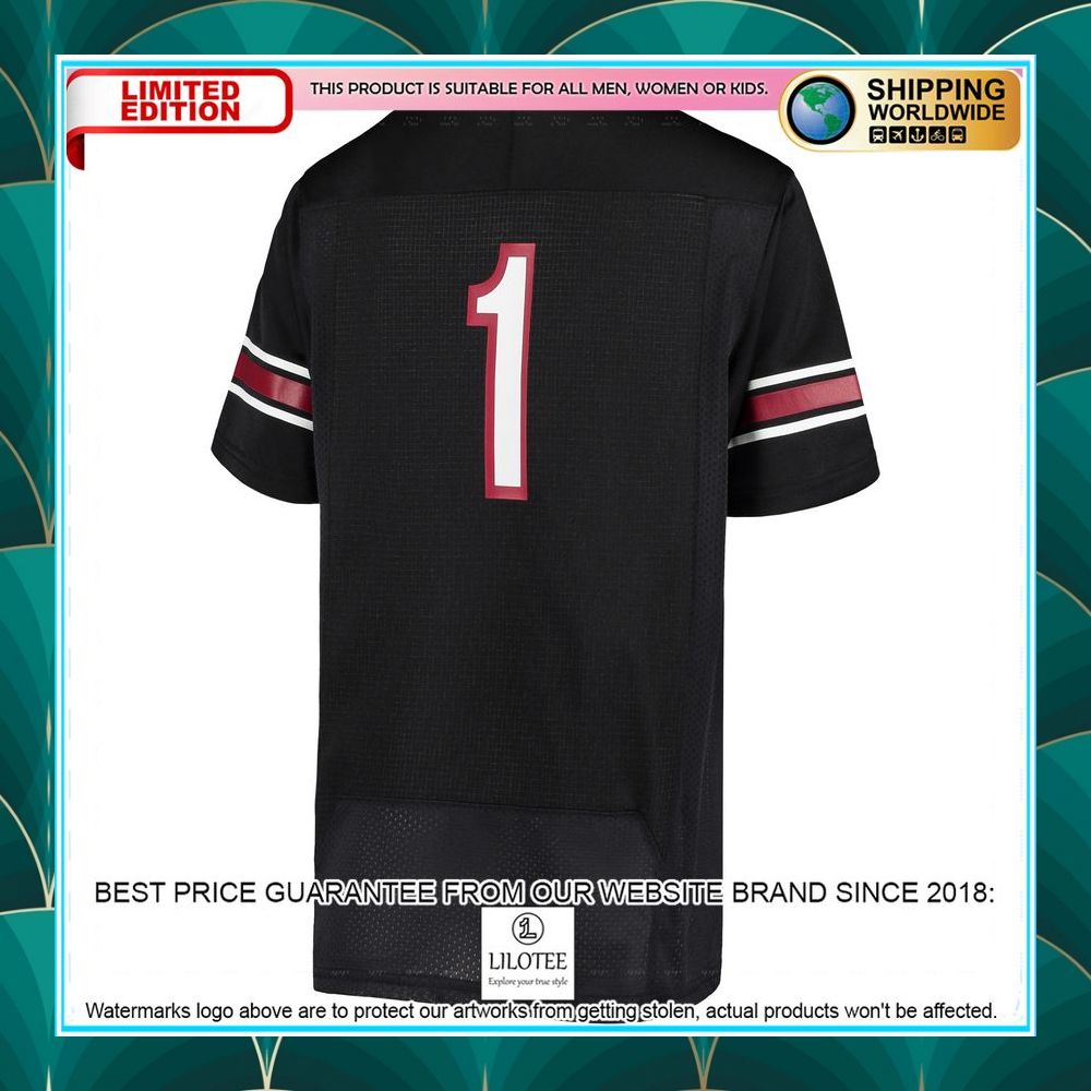 1 south carolina gamecocks under armour youth black football jersey 3 687