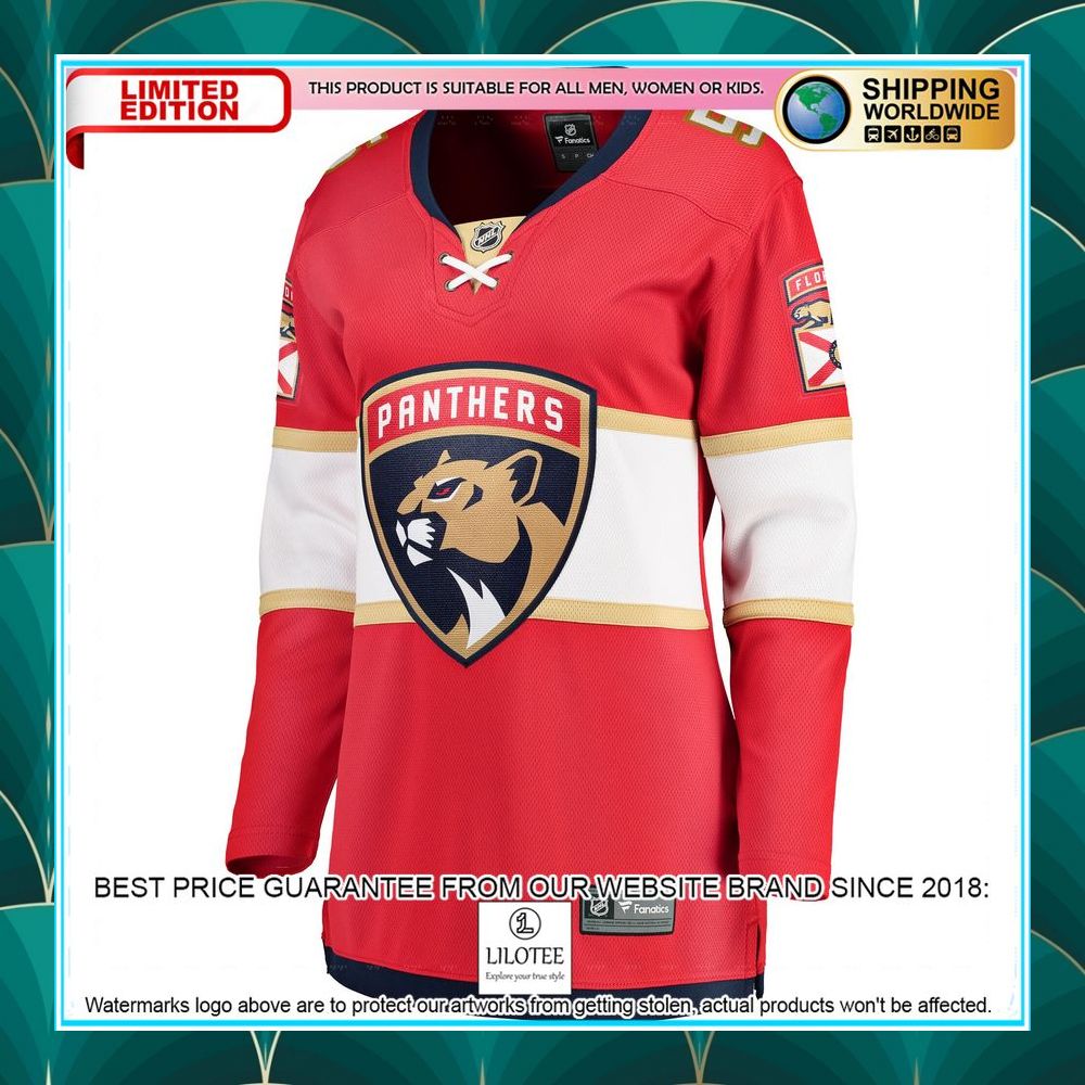 aaron ekblad florida panthers womens home team red hockey jersey 2 160