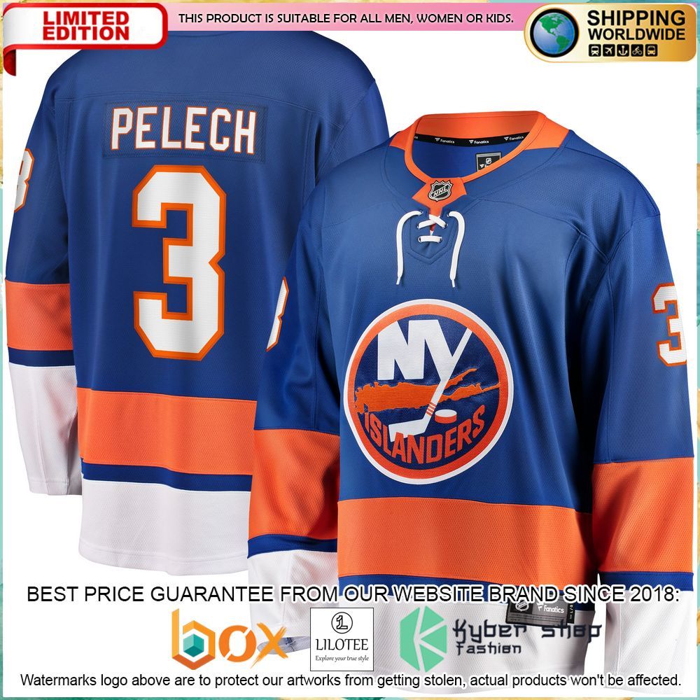 adam pelech new york islanders royal hockey jersey 1 349