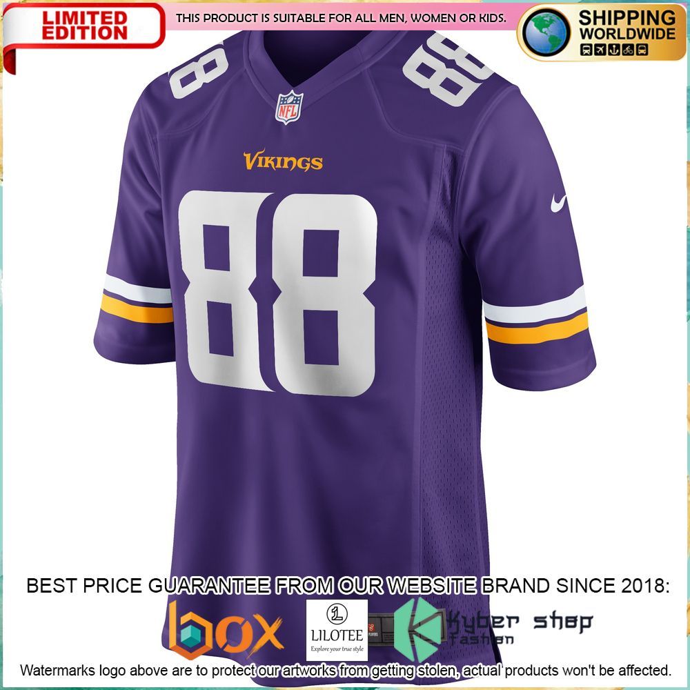 alan page minnesota vikings nike retired purple football jersey 2 461