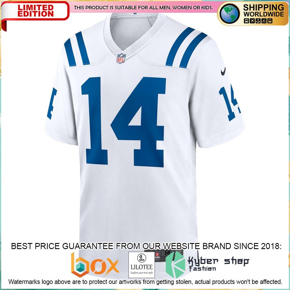 alec pierce indianapolis colts nike away white football jersey 2 529