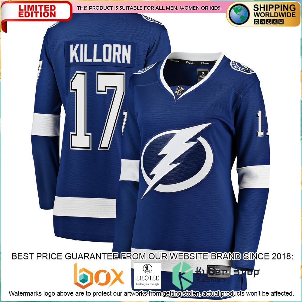 alex killorn tampa bay lightning womens breakaway blue hockey jersey 1 834