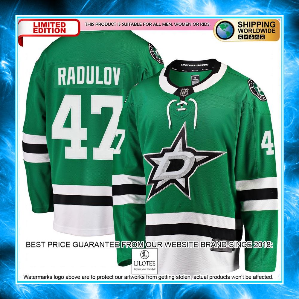 alexander radulov dallas stars kelly green hockey jersey 1 724