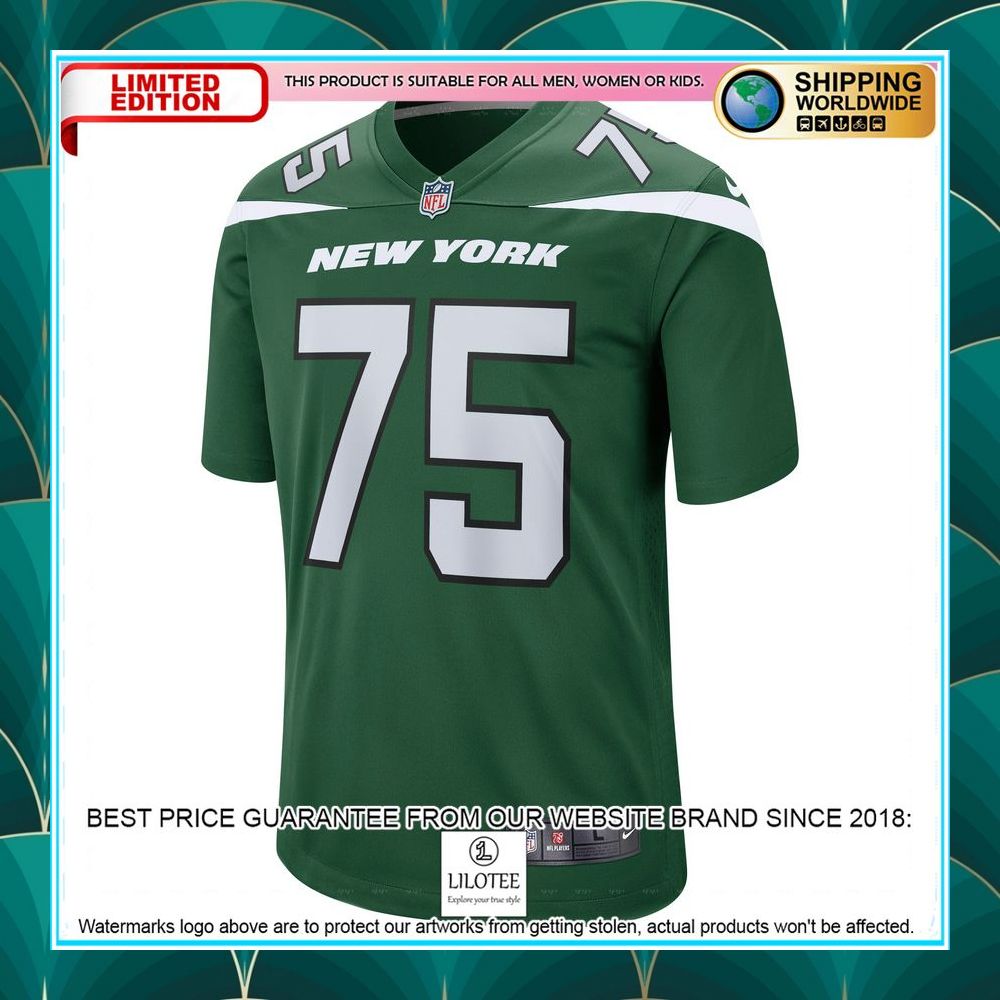 alijah vera tucker new york jets gotham green football jersey 2 707