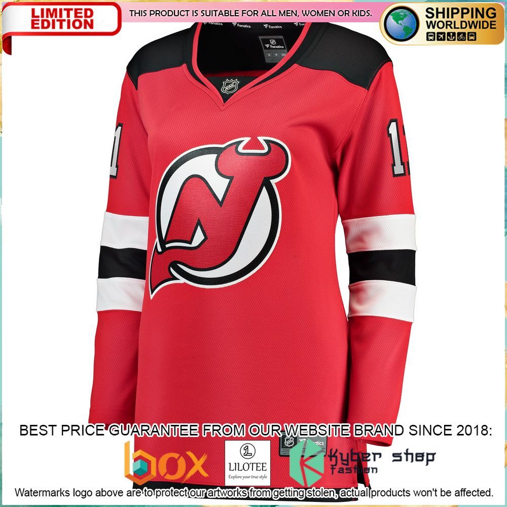 andreas johnsson new devils womens red hockey jersey 2 939