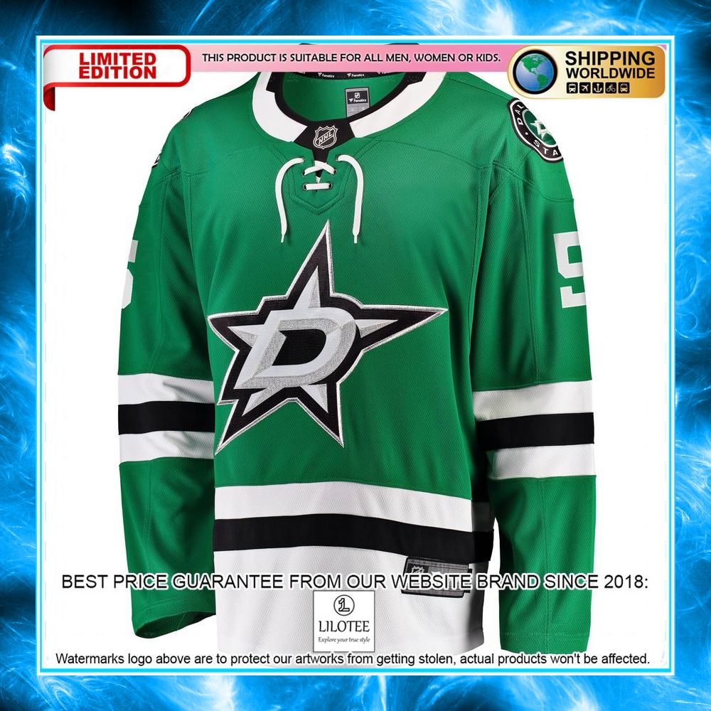 andrej sekera dallas stars kelly green hockey jersey 2 384