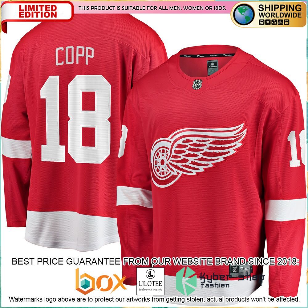 andrew copp detroit red wings red hockey jersey 1 857