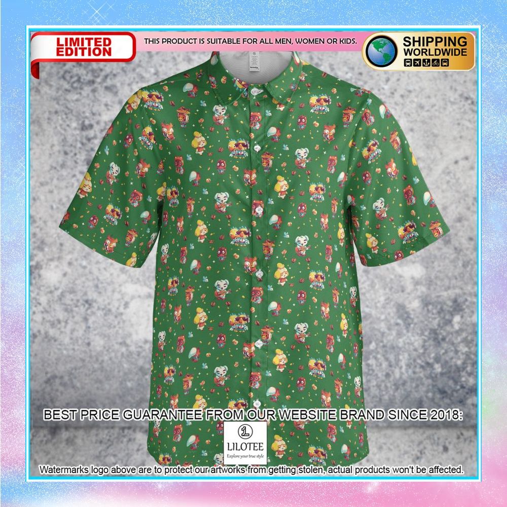 animal crossing pattern hawaiian shirt 2 71