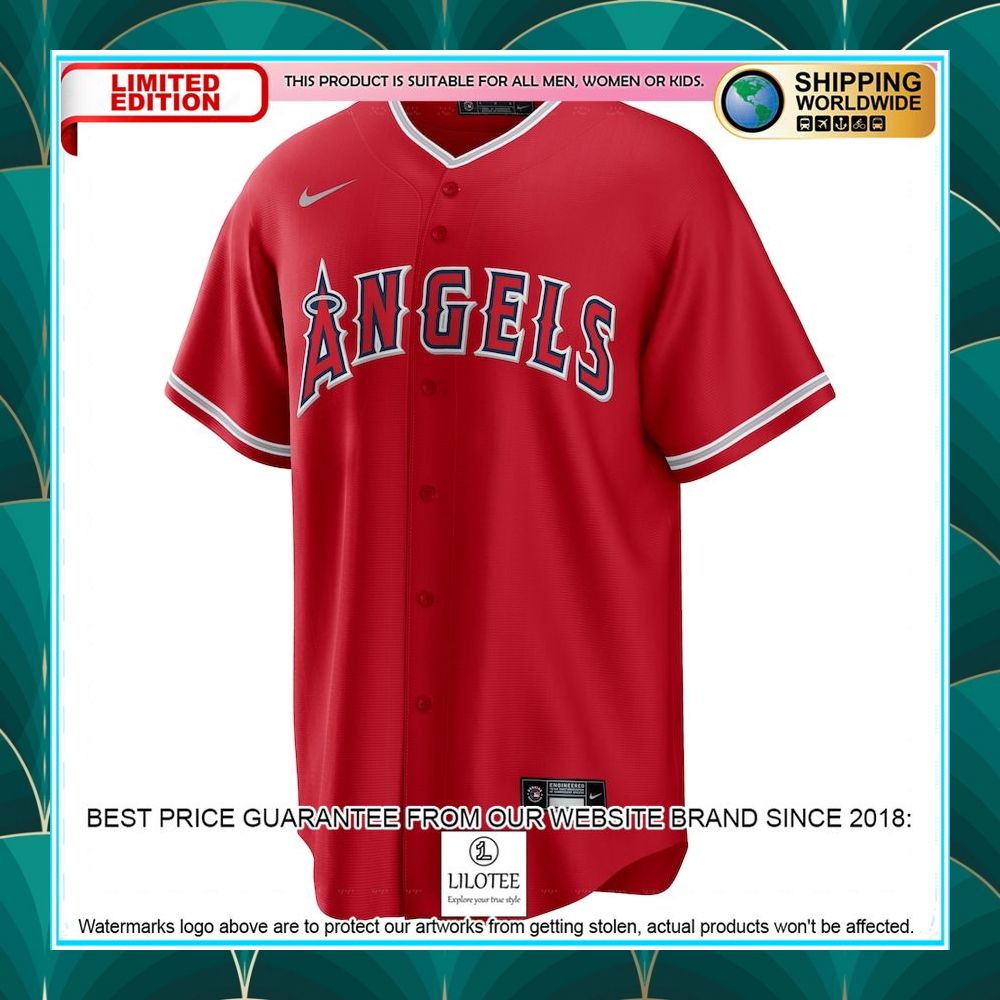 anthony rendon los angeles angels nike alternate player name red baseball jersey 2 501