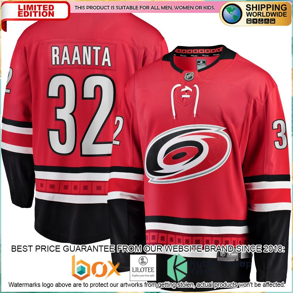 antti raanta carolina hurricanes red hockey jersey 1 520