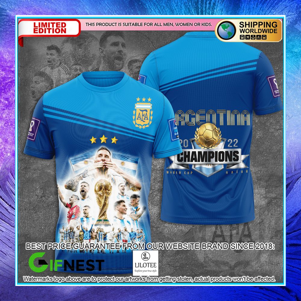 argentina 2022 3 stars afa fifa champions world cup 3d hoodie t shirt 1 869