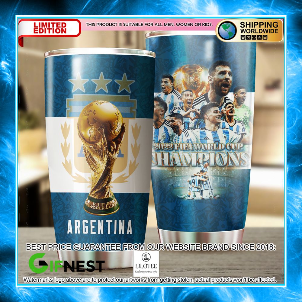 argentina 2022 fifa champions world cup tumbler 1 519